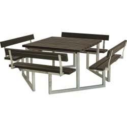 Plus Twist bänkset med 4 ryggstöd RePlast | 227 cm