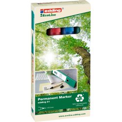 Edding 21 Ecoline Permanent Marker | 4 farver