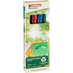 Edding 25 Ecoline Permanent Marker | 4 farver