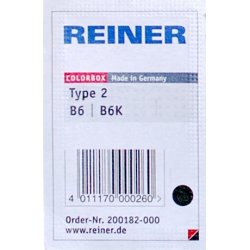 Reiner B6K Stempelpude | 6 tal | Sort