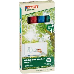 Whiteboardpenna Edding 29 Ecoline 4 färger
