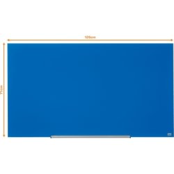 Nobo Glastavle Impression Pro 57" blå