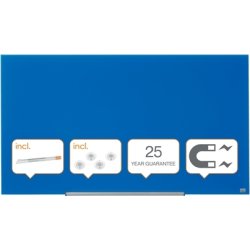 Nobo Glastavle Impression Pro 57" blå