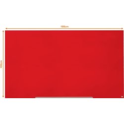 Nobo Glastavle Impression Pro 85" rød