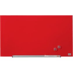 Whiteboard Nobo Diamond Glas Röd 38,1x67,7 cm