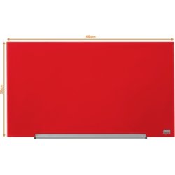Nobo Glastavle Impression Pro 31" rød