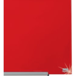 Nobo Diamond glastavle i rød, 31" - 38,1 x 67,7 cm