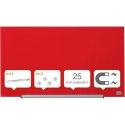 Nobo Glastavle Impression Pro 31" rød