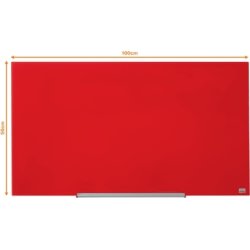 Nobo Glastavle Impression Pro 45" rød