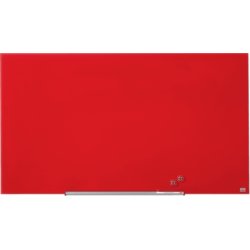 Whiteboard Nobo Diamond Glas Röd 71,1x126 cm