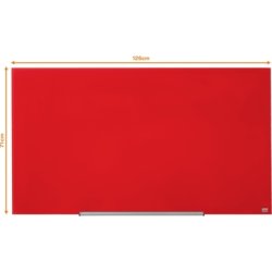 Nobo Glastavle Impression Pro 57" rød