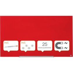 Nobo Glastavle Impression Pro 57" rød