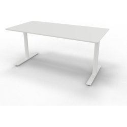 InLine hæve-/sænkebord, 160x80 cm, hvid/hvid