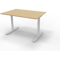 InLine hæve-/sænkebord, 120x80 cm, bøg/alu