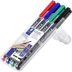 Staedtler Lumocolor 314 Marker B, perm, 4 stk.