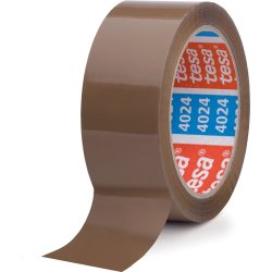 tesa Pakketape, low-noise, PP, 38mm x 66m, brun