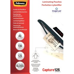 Fellowes Capture 125 mic A5 lamineringslomme gloss