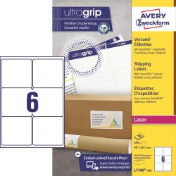 Avery L7166 Etiketter | 99,1x93,1 mm | 600 stk.