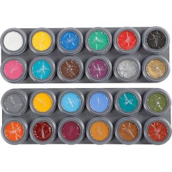 Grimas Ansigtsmaling | 24x2,5 ml | Ass. farver