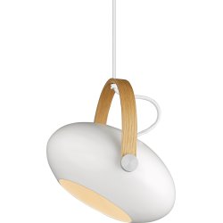 Takpendel D.C Ø26 cm Med trädetalj Vit/Ek