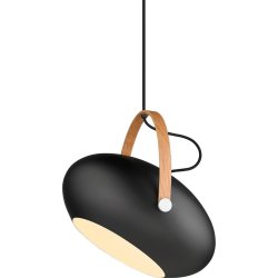 Takpendel D.C Ø40 cm Med trädetalj Svart/Ek