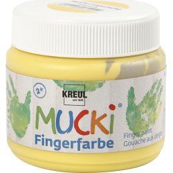 Fingerfärg Mucki 150ml gul