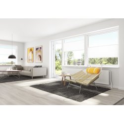 Debel Flex Plisségardin, 70x130 cm, Hvid