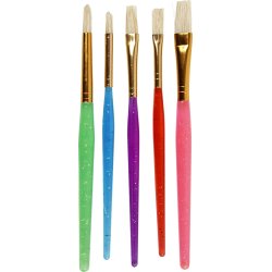 Colortime Børnepensler, assorteret, 5 stk