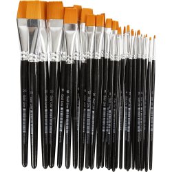 Penslar Gold Line blandade platta 30 st
