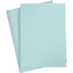 Happy Moments Papir, A4, 70g, 20 ark, lyseblå