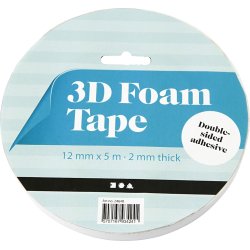 3D Tape, 12 mm x 5 m