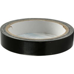 Textiltejp 19 mm x 25 m, svart