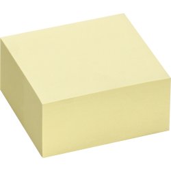 Notes a-series Kub 75x75 mm 400 blad Gul