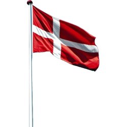 Dano Mast Flagstang m/ vippebeslag, 12 m