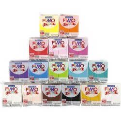 Fimo Kids Ler, 32 x 42g, 16 farver