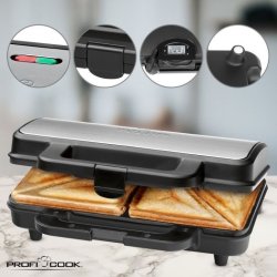 ProfiCook ST 1092 Sandwich toaster, stål