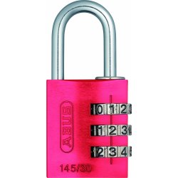 ABUS kodelås 145/30, Rød