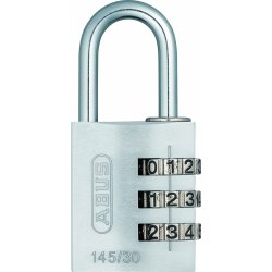 ABUS kodelås 145/30, Sølv