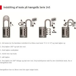 ABUS kodelås 145/40, Lilla