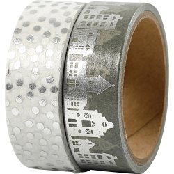 Maskeringstejp Vivi Gade 15mm 2 rl hus/prickar