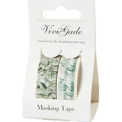 Vivi Gade Maskingtape, 15mm, 2 rl, jul/mistelten