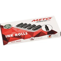 Bläckrullar Meto Arrow M Svart 5 st
