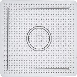 Pärlplatta 14,5x14,5 cm stor kvadrat.