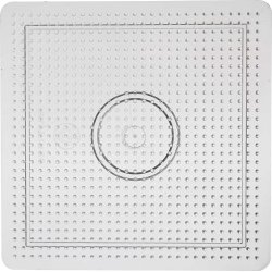 Perleplade, 14,5x14,5 cm, stort kvadrat, 10 stk