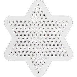 Perleplade, 10x10 cm, lille stjerne, 10 stk
