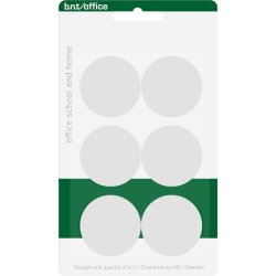 Office Magneter til whiteboard 30mm. 6 stk, hvid