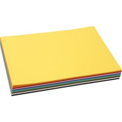 Kartong Colortime A4 180 g 120 ark Blandade färger