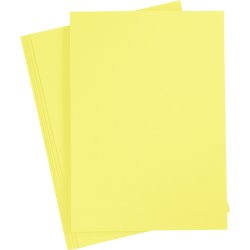 Paper Concept Karton, A4, 180g, 20 ark, kanariegul