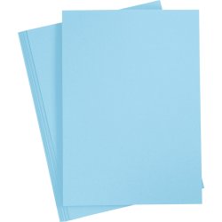 Paper Concept Karton, A4, 180g, 20 ark, himmelblå