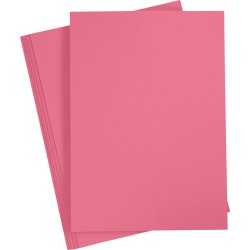 Paper Concept Karton, A4, 180g, 20 ark, gl. rosa